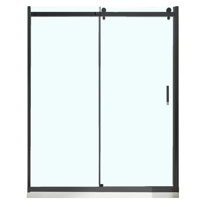 Душевая дверь Azario BERN 1500х1950, прозрачное стекло 6 мм, профиль черный матовый (AZ-733-150-BM-CL)