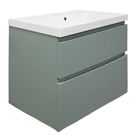 Комплект Azario Тумба Viola 80/2 800х450х650 подвесная, с раковиной Астория 80, фисташковый (CS00097142)