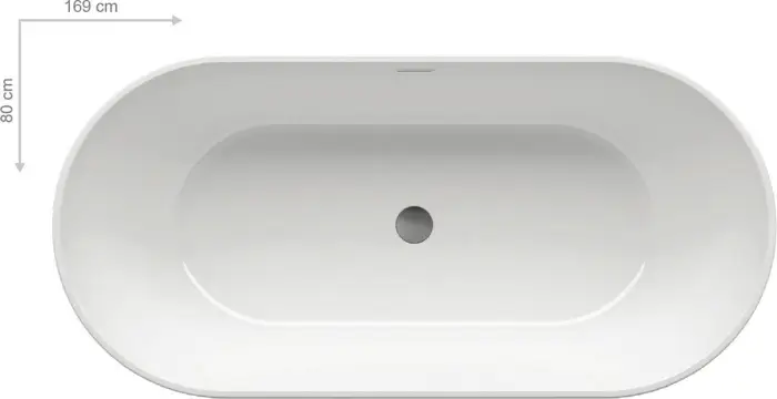 Ванна акриловая Ravak Freedom O 1690 x 800 отдельностоящая