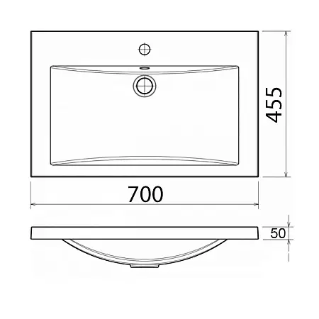 раковина Фостер 70_схема