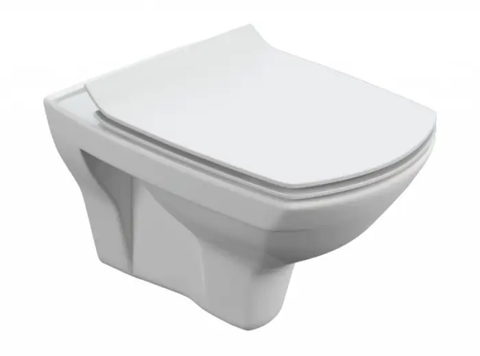 Унитаз подвесной Cersanit Carina подвесной с сиденьем Микролифт (S-MZ-CARINA-XL-COn-S-DL-w)