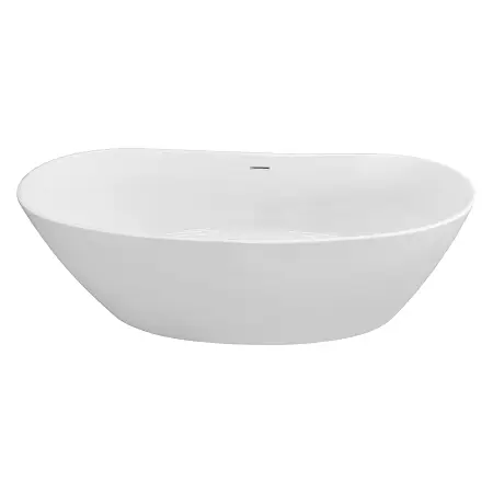 Ванна акриловая Azario EASTON NEW 1800x820x600 отдельностоящая, в комплекте с сифоном и металлической рамой, цвет белый (EST18082)