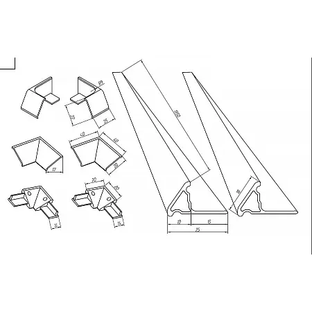 схема для бордюра 195х15 мм