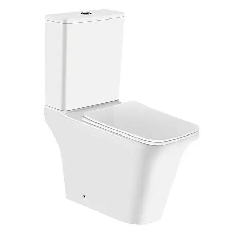 Унитаз-компакт Azario Аверо 660x360х820 напольный, безободковый с бачком и сиденьем микролифт (AZ-3121)