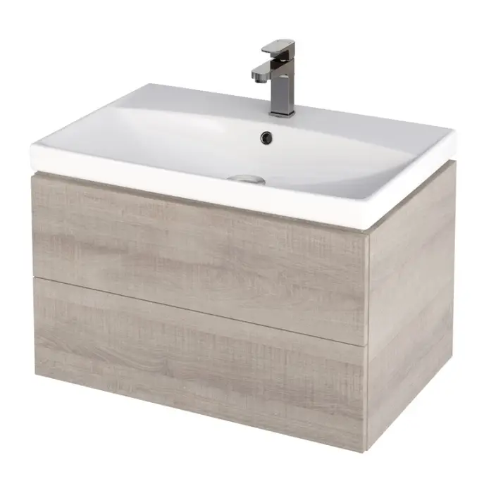 Тумба Cersanit CITY п/рак. подвесная: для CITY 70, серый, Сорт1 Польша пленка 