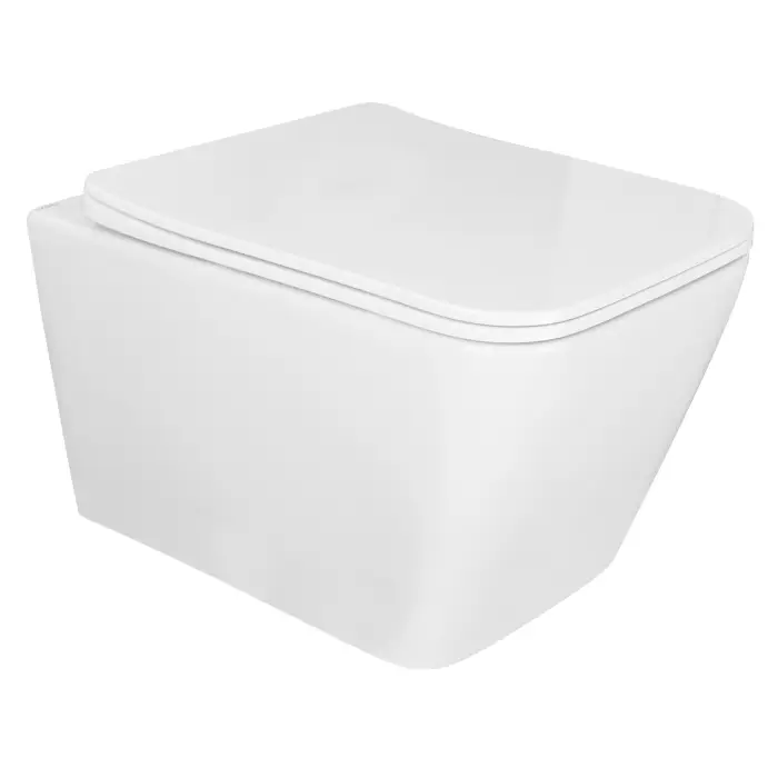 Унитаз подвесной Azario Boca 360х520х365 безободковый, с быстросъемным сиденьем микролифт (AZ-2002)