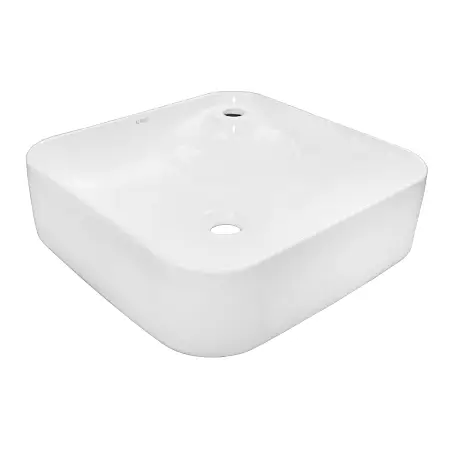 Раковина накладная Azario 430х430х120 квадратная, белый глянцевый (AZ-2194)