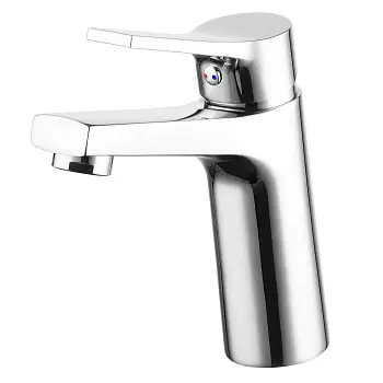 Смеситель для раковины Azario керамический картридж, без донного клапана, хром (AZ-HU245903)