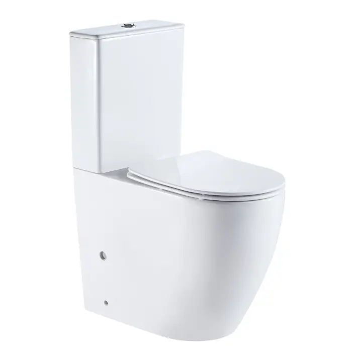 Унитаз-компакт AZARIO MIRADA 655х385х920 напольный, в комплекте с бачком и сиденьем микролифт (AZ-1289A)