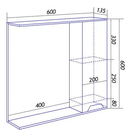 Зеркало Florena 60 прав схема