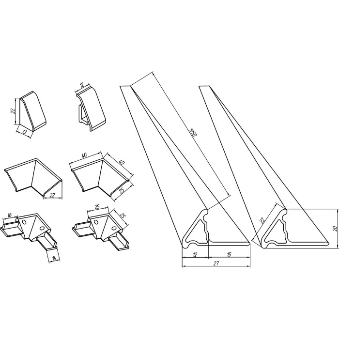 схема для бордюра 195х20 мм