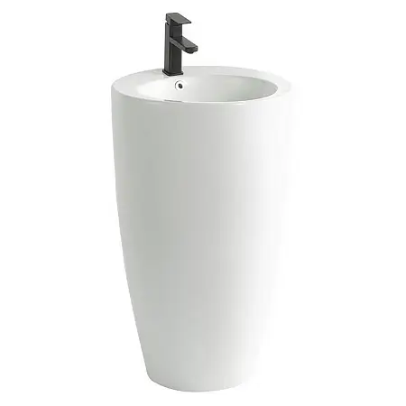 Раковина напольная Azario Деа 500х500х830 отдельностоящая круглая, белый (AZ-203)