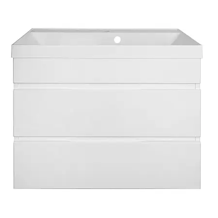 Комплект Azario Тумба Эстима 70/2 695х447х555 подвесная, с раковиной Астория 70, белый глянцевый (CS00094583)