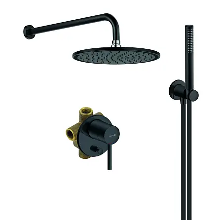 Душевая система Kludi Bozz 7 in1 черный матовый (387363976)