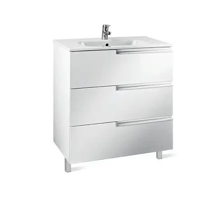 Тумба под раковину Roca Victoria Nord Ice Edition 80, подвесная, белый (ZRU9302835)