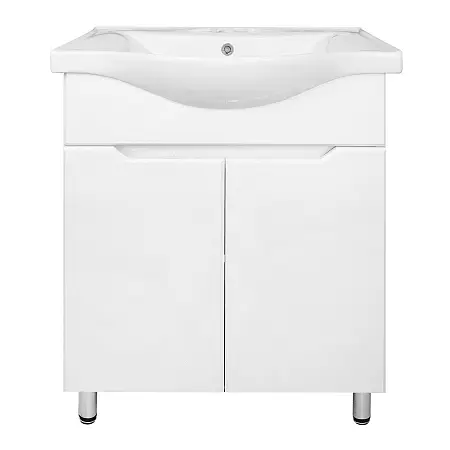 Комплект Тумба Палермо 60Н 600х460х840 напольная с раковиной Basic 60, белый (CS00092520)
