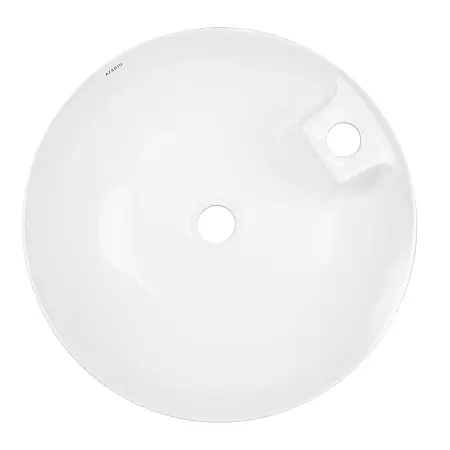 Раковина накладная Azario 445х445х150 круглая, белый матовый (AZ-3218)
