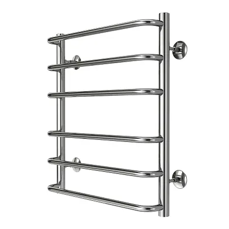 Полотенцесушитель водяной AZARIO FERRARA 500/600 6 секций, нижнее/диагональное подключение, 1/2", хром (AZ09156)