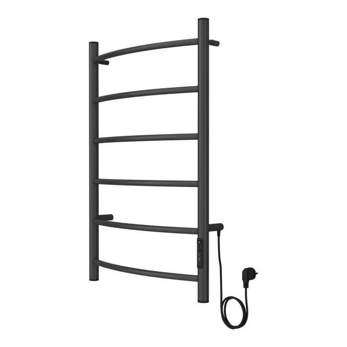 Полотенцесушитель электрический AZARIO VERONA 500/800 6 секции, диммер справа, графит (AZ83905G)