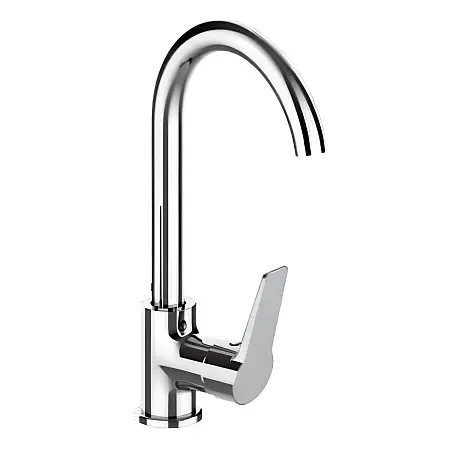 Смеситель для кухни LORANTO INESSA керамический картридж, поворотный излив, хром (LR70287001)