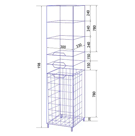 схема 300 с корзиной