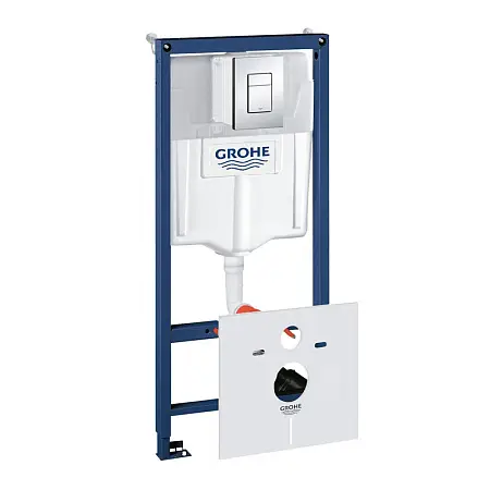 Инсталляция для подвесного унитаза 4 в 1 Rapid SL , с кнопкой SkateCosmopolitan, монтажная высота 1,13 м. Grohe 38775001