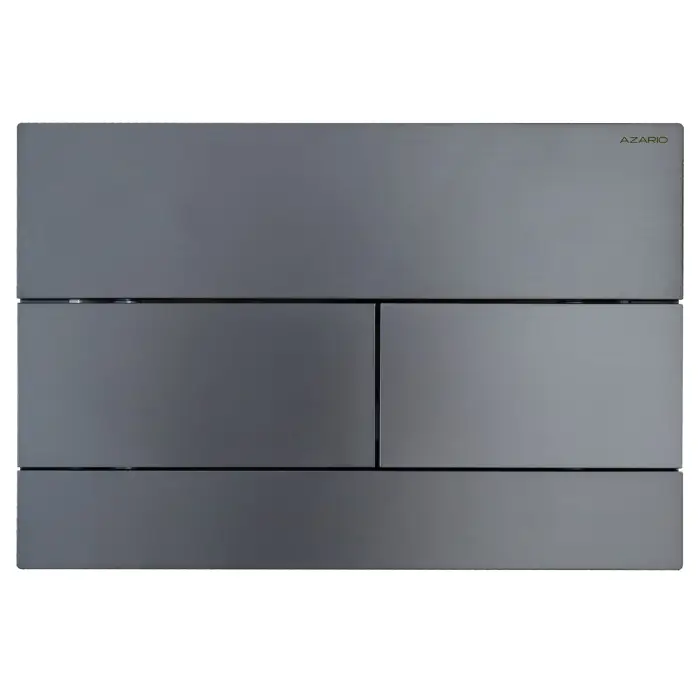 Клавиша смыва AZARIO NEW двойная, квадратные кнопки, пластик, оружейная сталь матовый (AZ-013.08)