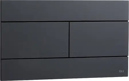 Кнопка смыва OLI SLIM механическая, двойная , пластик, черная (CG23000886040)