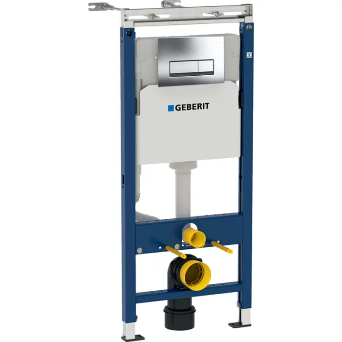 Duofix Инсталляция для подвес.  унитаза, 112 см, со смывным бачком  Delta 12 см, смывная клавиша Delta 51, хром глянец (458.125.21.1)