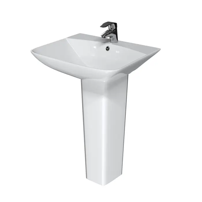 Раковина Azario SETA 560х470х830 на пьедестале, белый (AZ-5002)