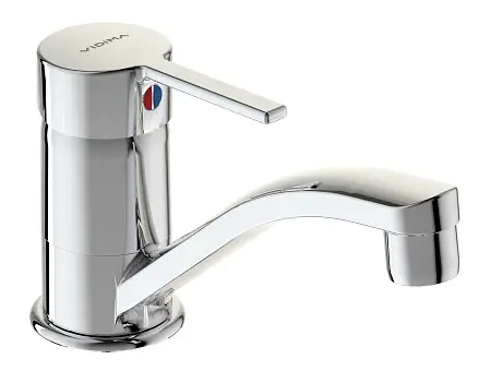 Смеситель для раковины Vidima Logik, однорычажный, хром (BA276AA)