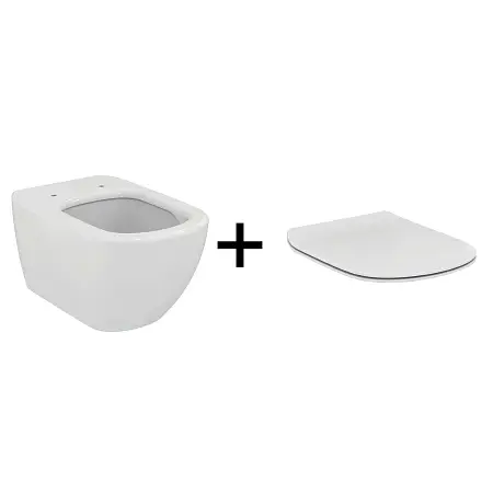 Промо-комплект Ideal Standard Tesi Подвесной унитаз T007901 + Сиденье микролифт T352701 в подарок (ZZ0001)