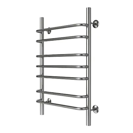 Полотенцесушитель водяной AZARIO FERRARA 500/800 7 секций, нижнее/диагональное подключение, 1/2", хром (AZ09158)
